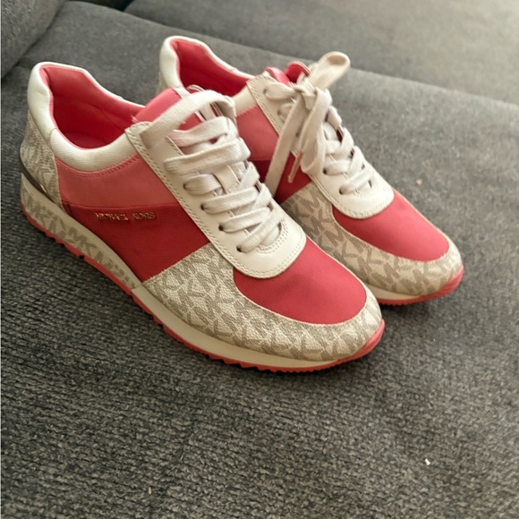 Michael Kors Shoes - Michael Kors Pink and Cream Women's Sneakers